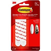 Command 3M Tiras Gandes para Reemplazo ( 1 Paquetes con 6 Tiras)